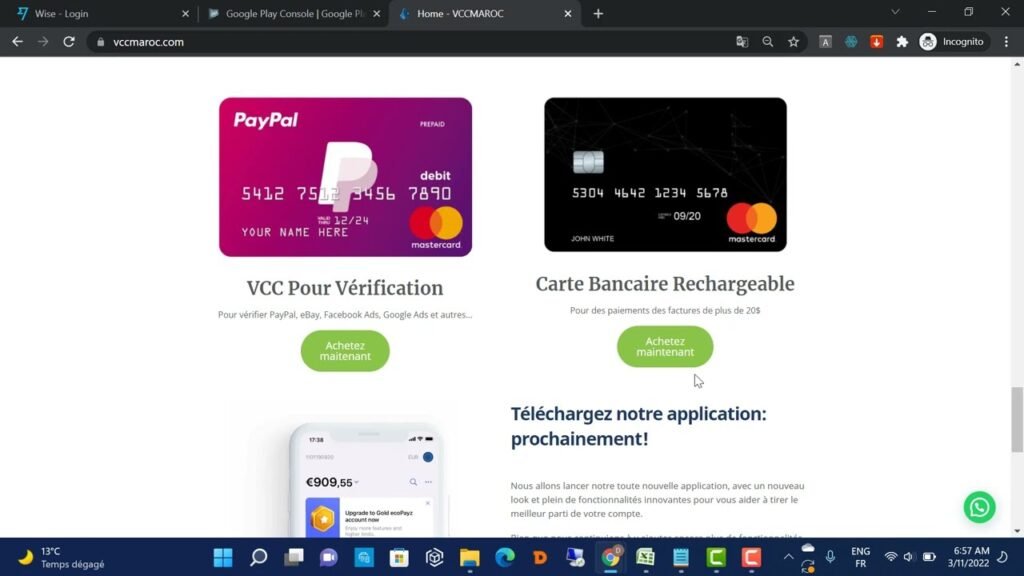 Where to Buy Google Play Developer VCC